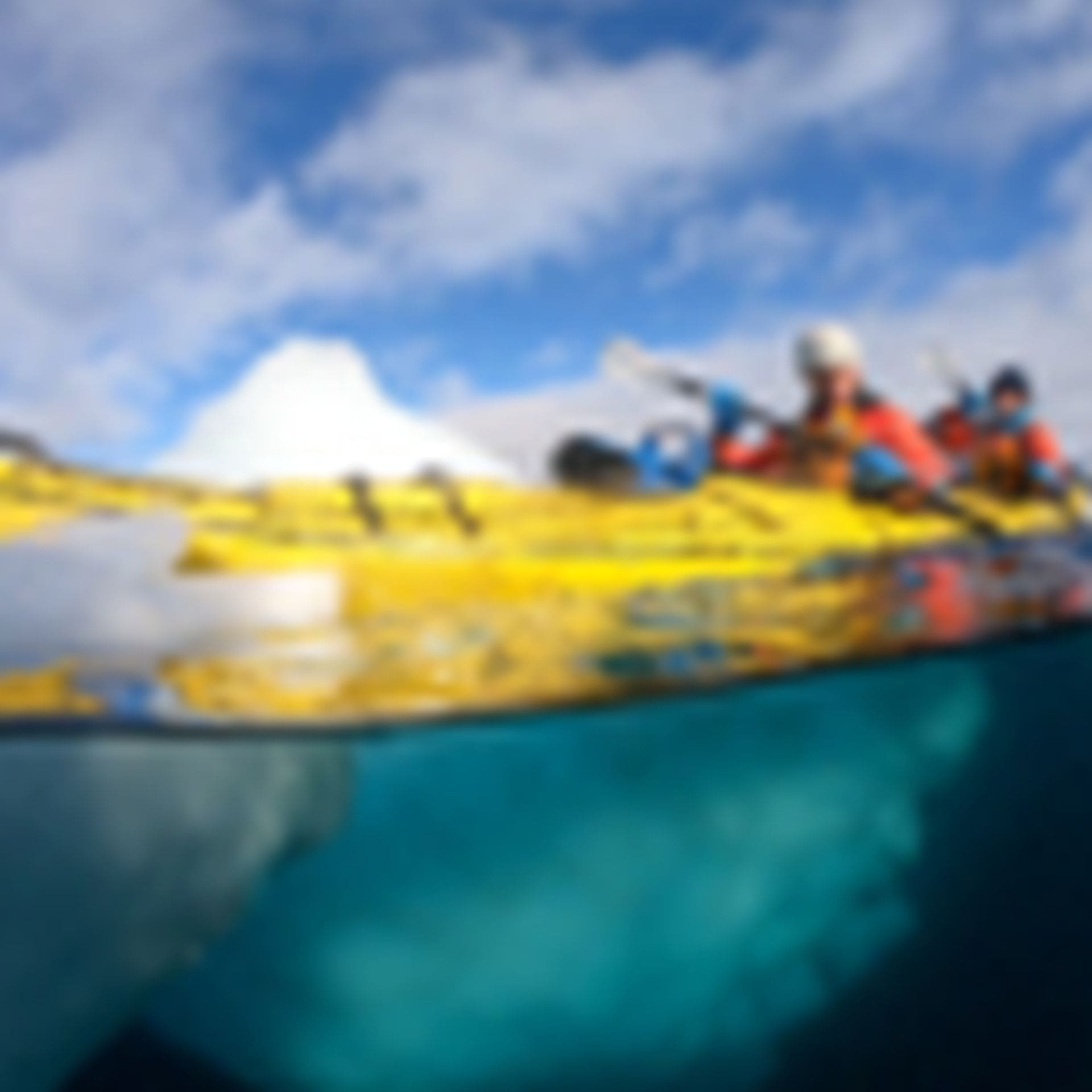 A'aifou and Owain Kayaking in Antarctica